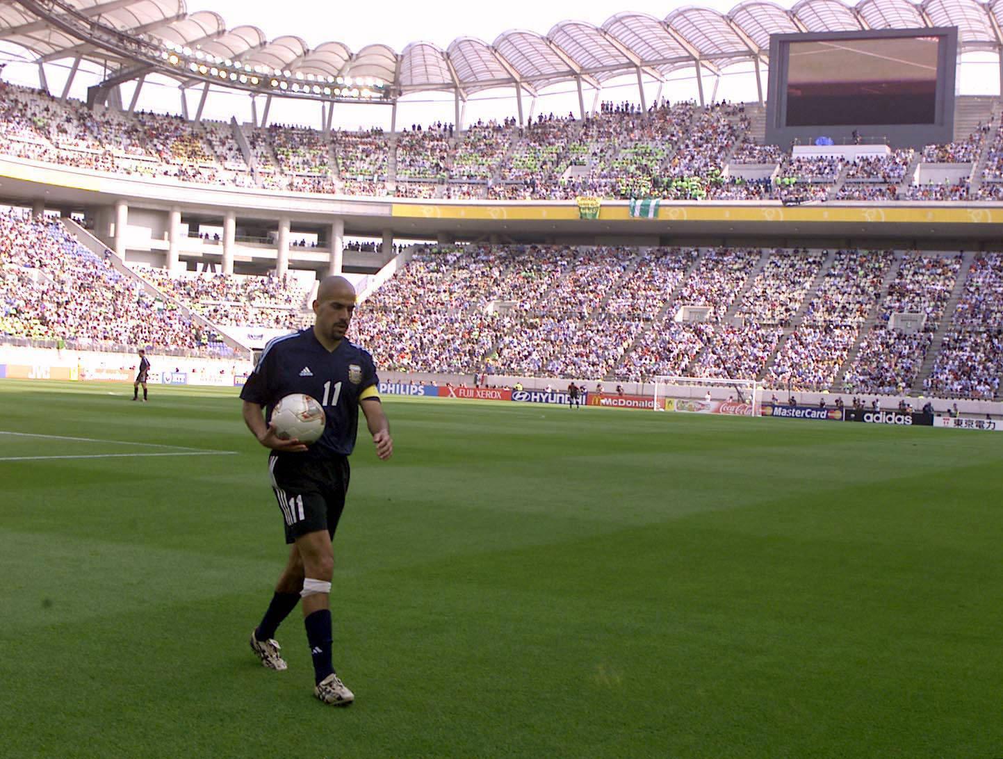 Juan Sebástian Verón, Argentina (1998, 2002 e 2010): cinco assistências em 11 jogos