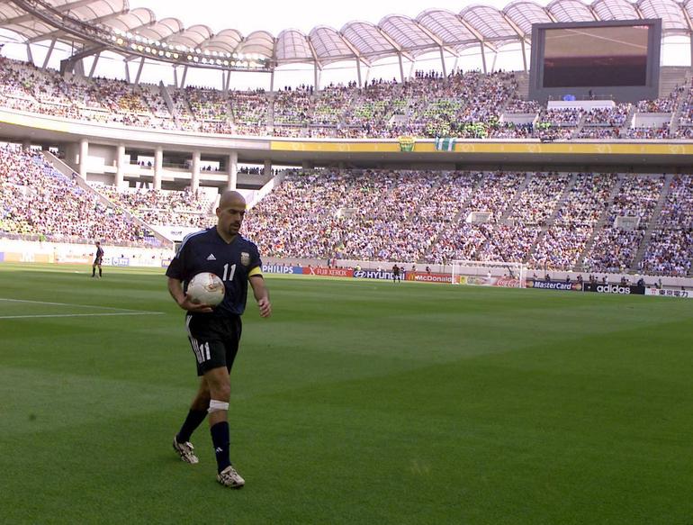 Juan Sebástian Verón, Argentina (1998, 2002 e 2010): cinco assistências em 11 jogos