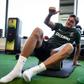 Silas Andersen, um dos reforços, a trabalhar a parte física na Academia (Foto Sporting CP)