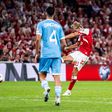 Hjulmand vê VAR anular-lhe golo na estreia pela Dinamarca (vídeo)