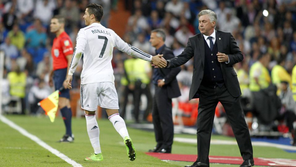 Ancelotti: «Cristiano Ronaldo é um dos melhores de todos os tempos»