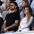 Rúben Neves e Rute Cardoso no estádio do Wolverhampton