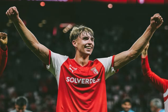 Tommy Marqués começa a aparecer na equipa do SC Braga e promete aumentar as soluções do miolo — Foto: SC Braga