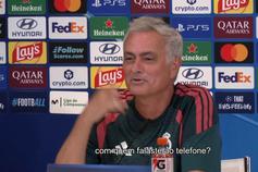 O momento de humor de Mourinho: «A quem é que ligaste?»