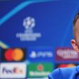 Farioli na sala de Imprensa do Olival antes da partida da Champions - Foto: FC Porto