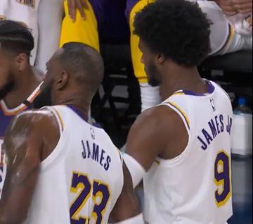 História feita: LeBron James e o filho Bronny jogaram juntos na NBA