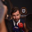André Villas-Boas em declarações aos jornalistas (Foto: Miguel Nunes)