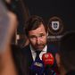 André Villas-Boas em declarações aos jornalistas (Foto: Miguel Nunes)