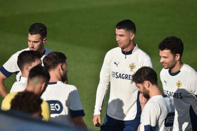 Seleção treinou esta tarde na Cidade do Futebol. Foto: Miguel Nunes