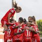 Festejos das jogadoras do Benfica - Foto: Benfica