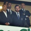 André Villas-Boas ao lado de Reinaldo Teixeira, presidente da Liga - Foto: MIGUEL NUNES