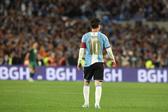 Messi com a camisola especial da Argentina