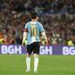 Messi com a camisola especial da Argentina