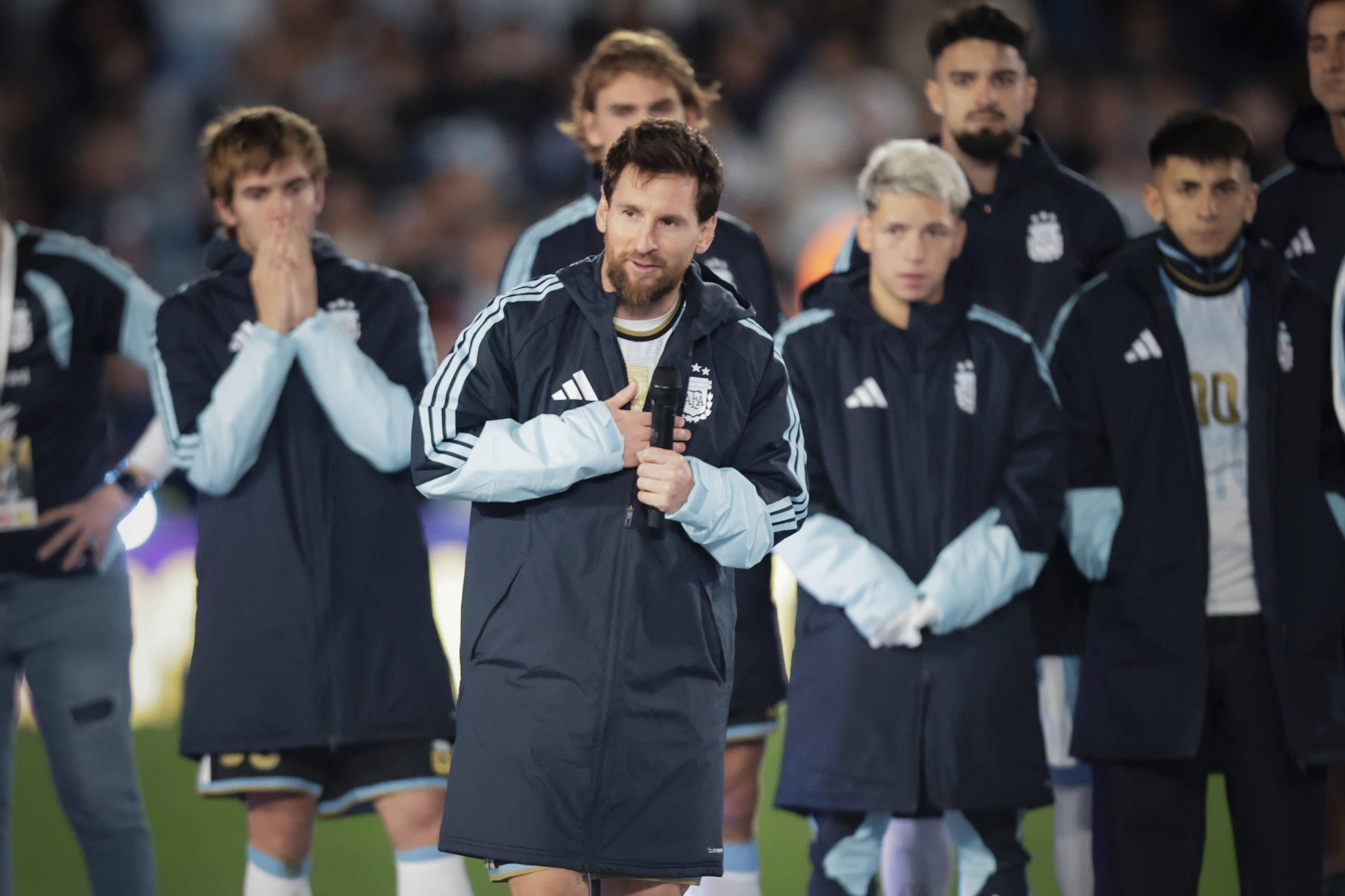 As melhores imagens do adeus de Messi à seleção argentina