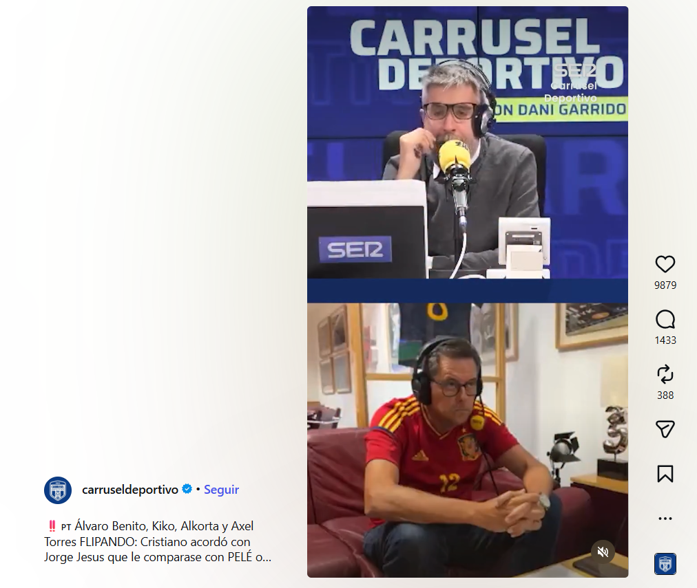 'Carrusel desportivo' dedicou tempo a Cristiano Ronaldo e Jorge Jesus