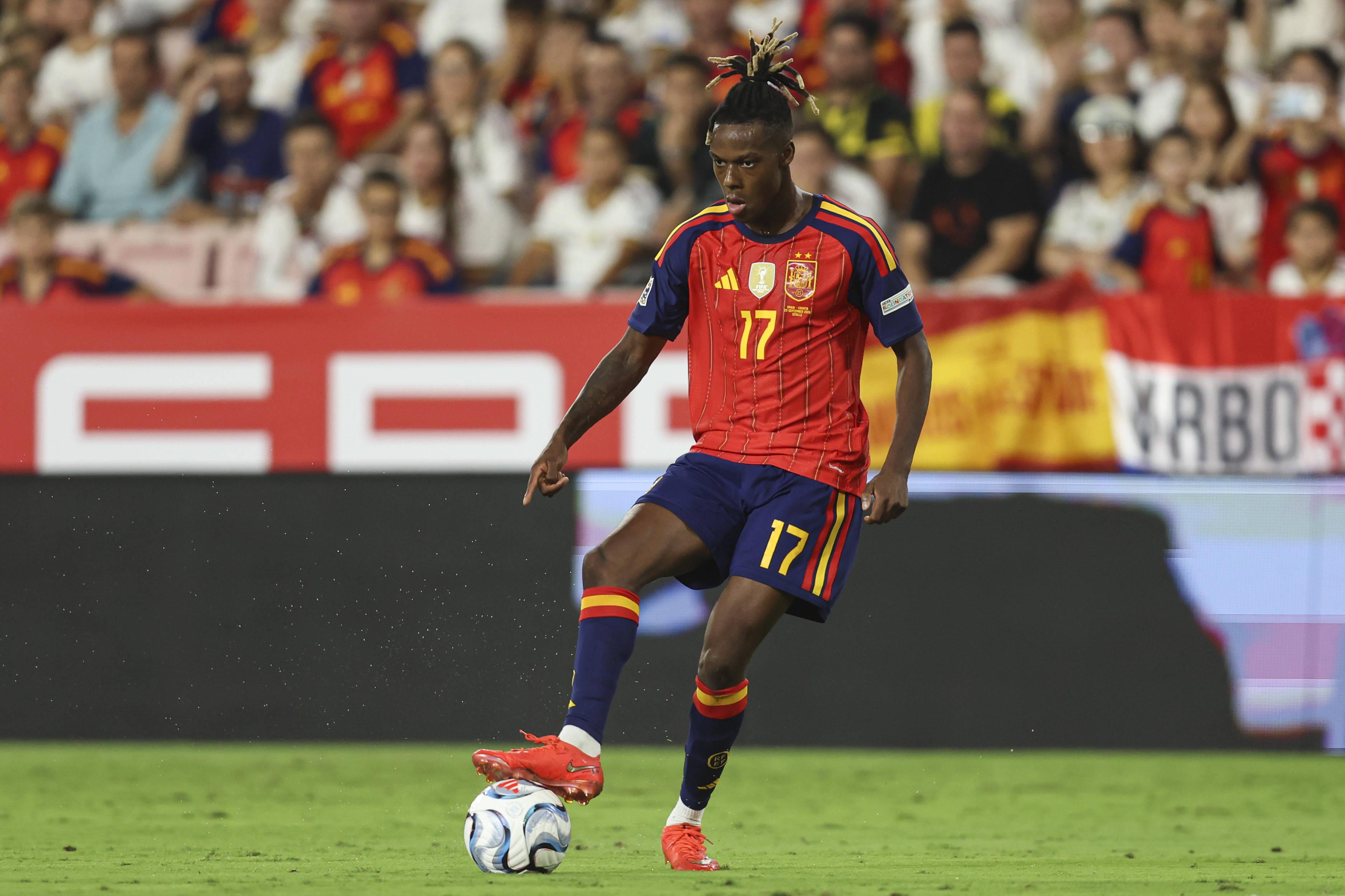 Nico Williams, Atl Bilbao/Espanha - dispensado após jogo com a Croácia devido a desconforto na coxa esquerda