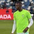 Umar Abubakar, avançado do Famalicão, jogou 45 minutos no duelo particular da Nigéria com a Rússia (3-3) - foto: FC FAMALICÃO