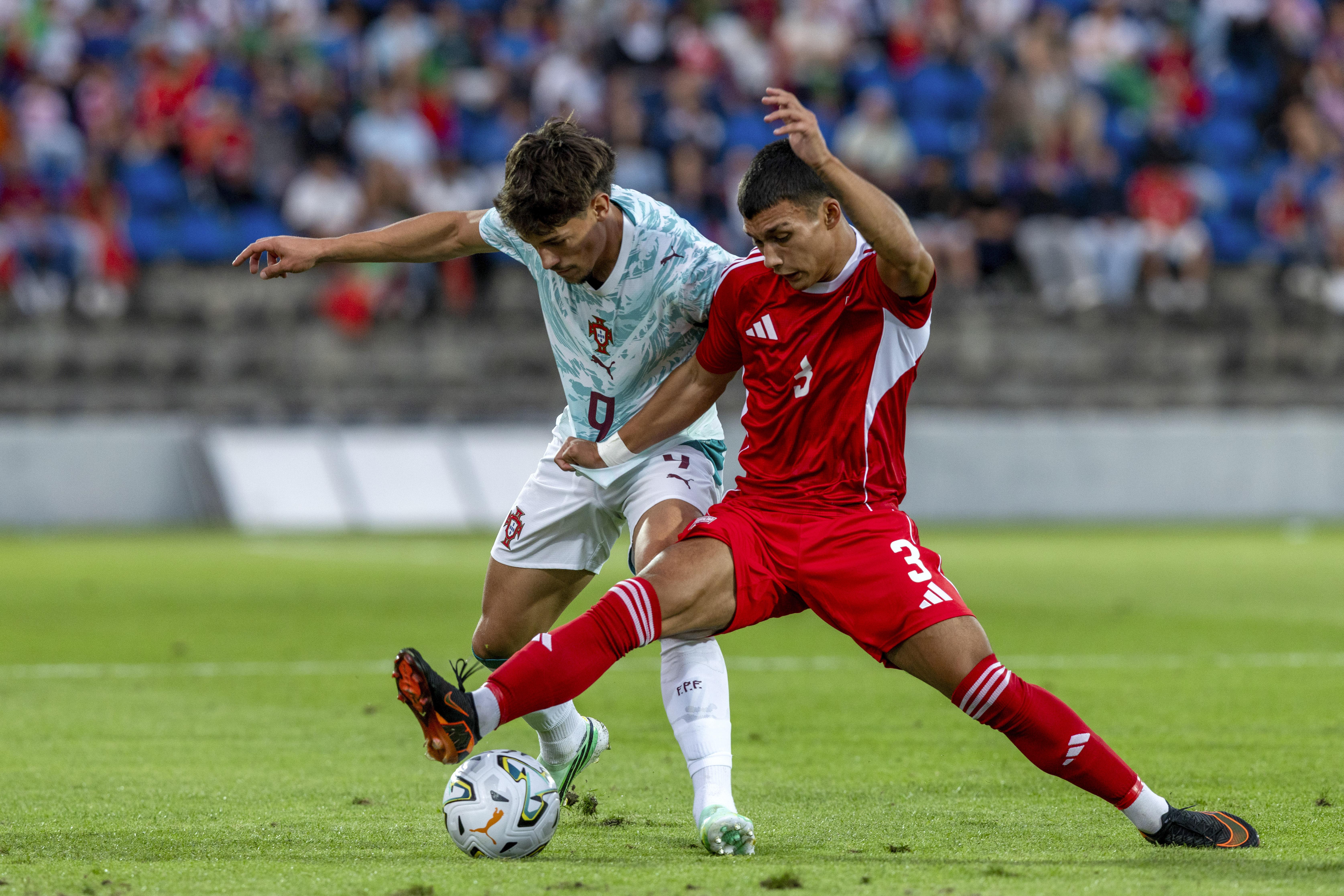 Rafael Nel foi chamado a jogo em 117 minutos pelos sub-21 de Portugal (Foto Eduardo Costa/LUSA)