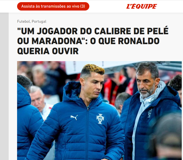 Em França o L´Équipe também se debruçou sobre o assunto
