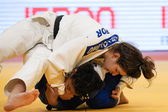 Joana Crisóstomo ficou-se pelos oitavos de final na categoria -63 kg - Foto: Federação Portuguesa de Judo