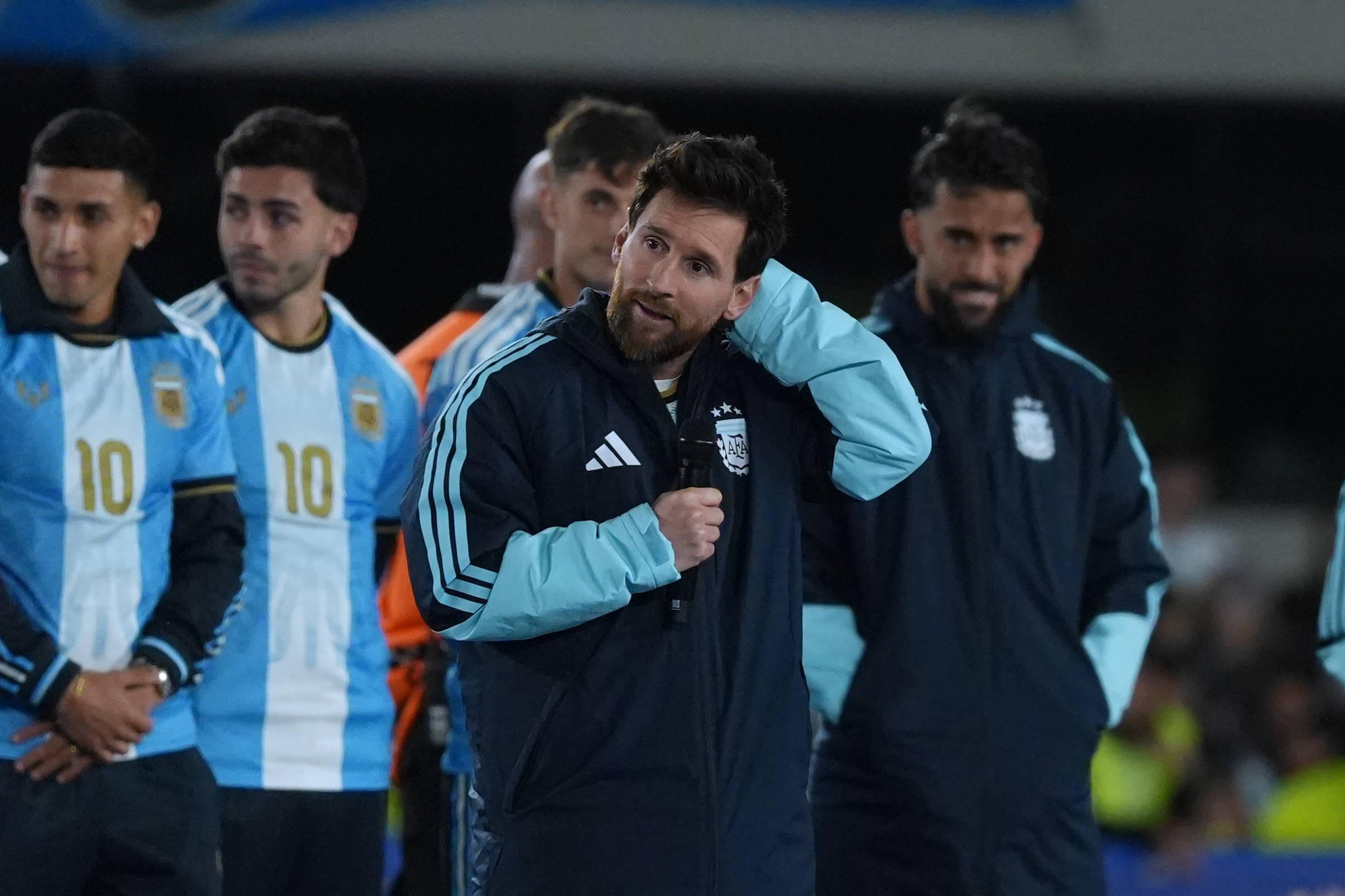As melhores imagens do adeus de Messi à seleção argentina