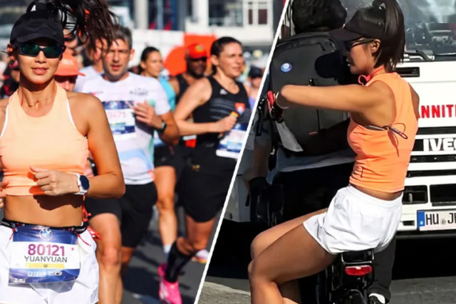 Influenciadora desmascarada: foi apanhada a andar de bicicleta na Maratona de Berlim e foi desqualificada