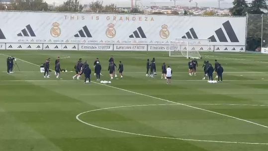 Vídeo: Treino do Real Madrid antes do SC Braga