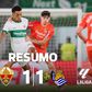 Elche e Real Sociedad empatam em duelo com portugueses (resumo)