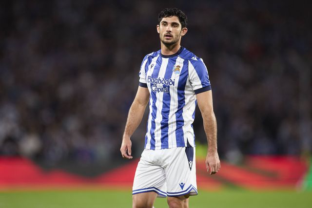 Gonçalo Guedes fo titular na Real Sociedad. Foto: IMAGO