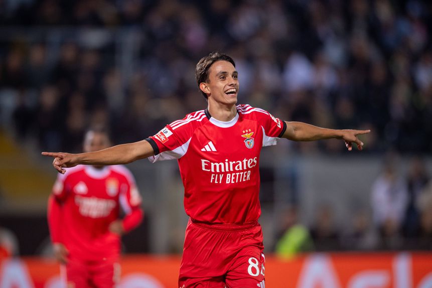 João Rego vive uma semana de sonho: marcou pelo Benfica na Liga e estreia-se na convocatória da Seleção Nacional sub-21. Foto: IMAGO