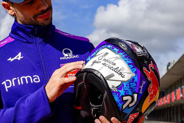 Miguel Oliveira escolheu uma frase especial para a despedida perante o público português. Foto Instagram Miguel Oliveira