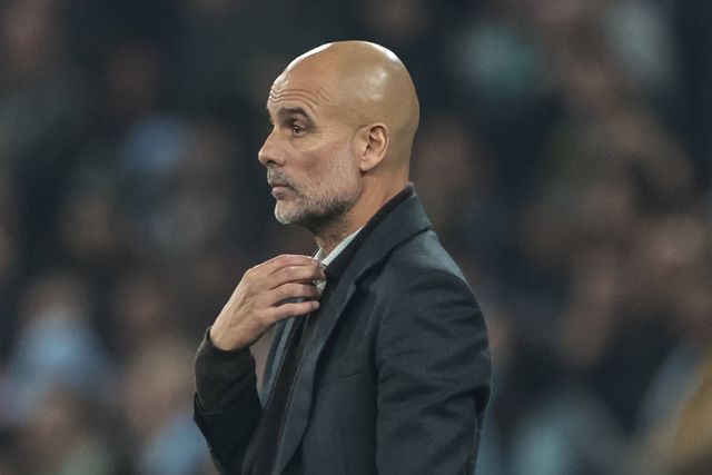 Pep Guardiola, treinador do Manchester City
