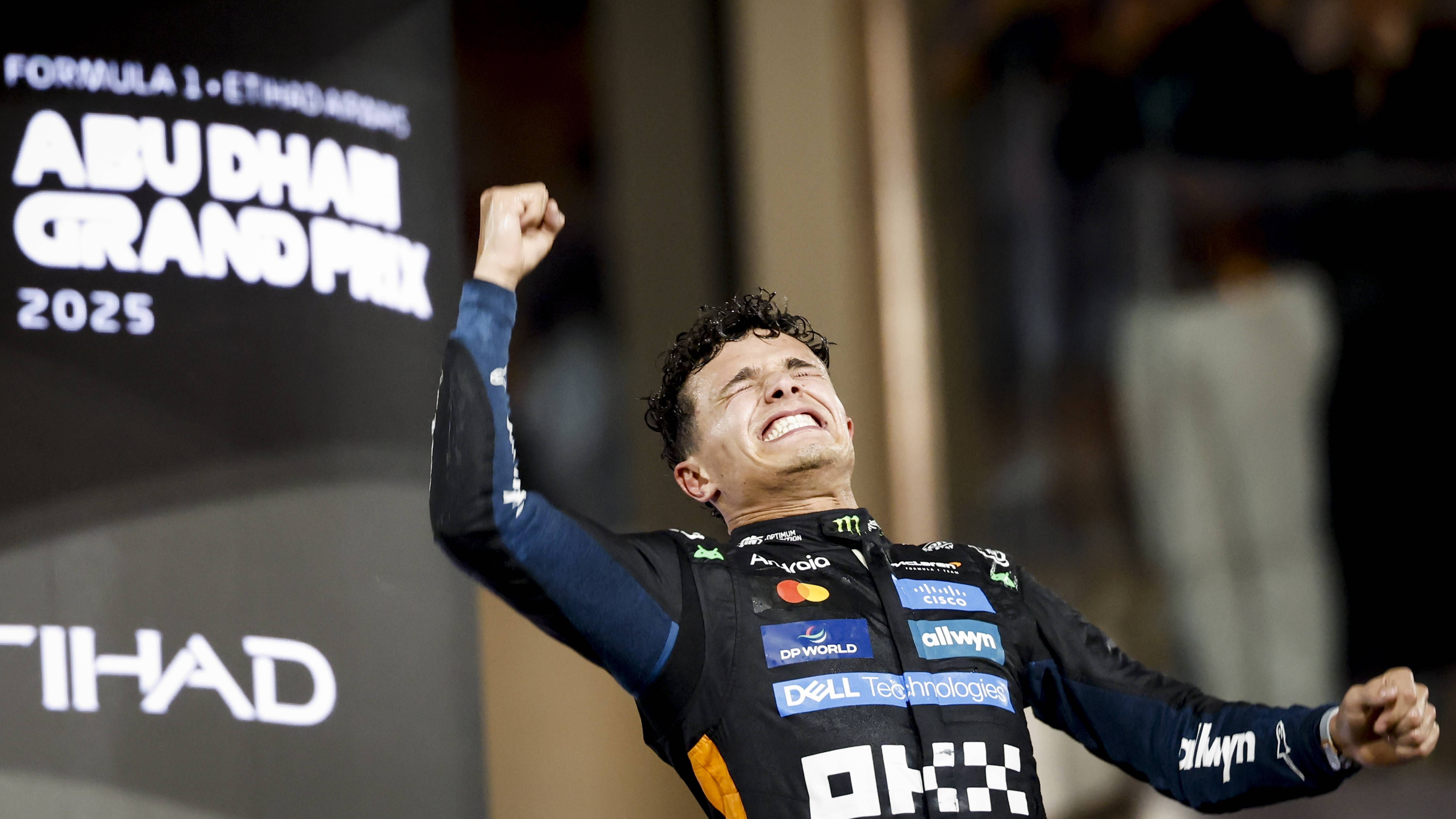 Lando Norris (McLaren) festeja título - Foto: IMAGO