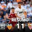 Golo nos descontos salva Valência contra o Sevilha (resumo)