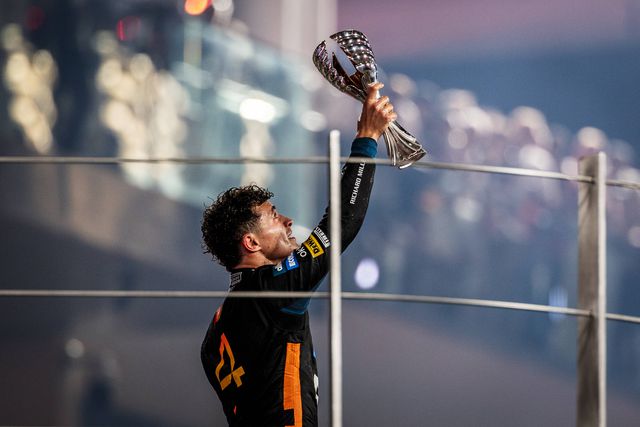 Lando Norris, piloto da McLaren e campeão mundial de Fórmula 1 em 2025