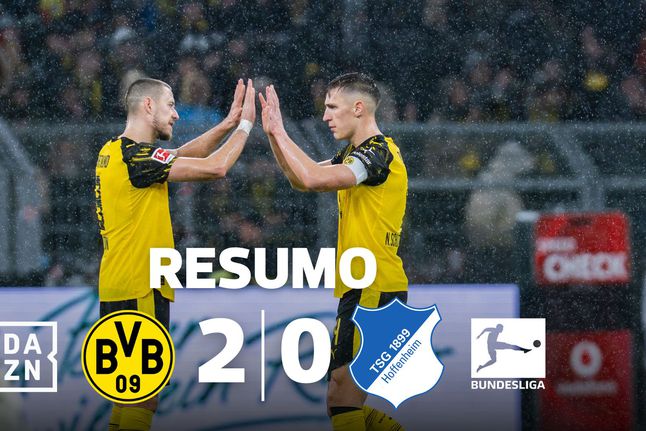 Dortmund cimenta pódio da Bundesliga contra o Hoffenheim (resumo)