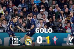 Calcanhar mágico adianta o Celta na casa do apático Real Madrid