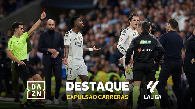 Carreras explode e deixa Real Madrid a jogar com nove elementos