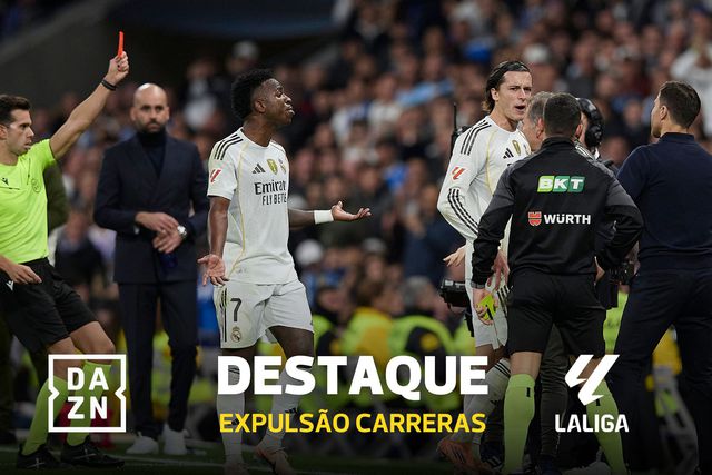 Carreras explode e deixa Real Madrid a jogar com nove elementos