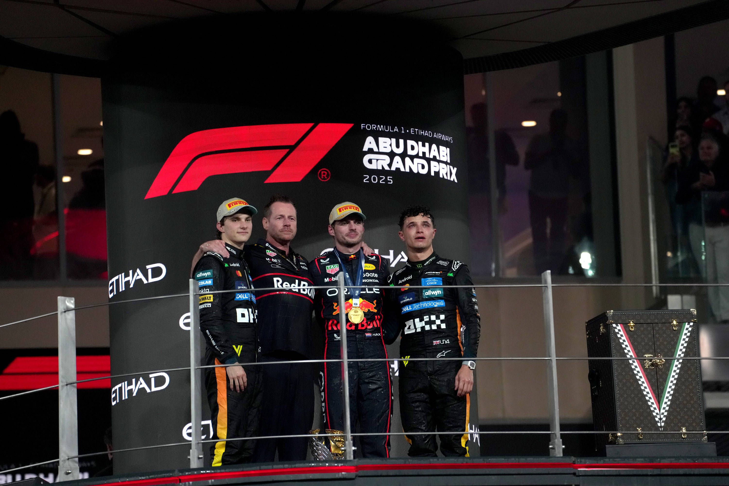 Pódio do GP de Abu Dabi - Foto: IMAGO