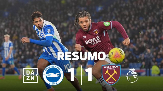Brighton resgata ponto no fim e 'rouba' vitória a NES (resumo)