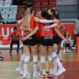 Equipa de voleibol feminino do Benfica nas competições europeias. Foto CEV