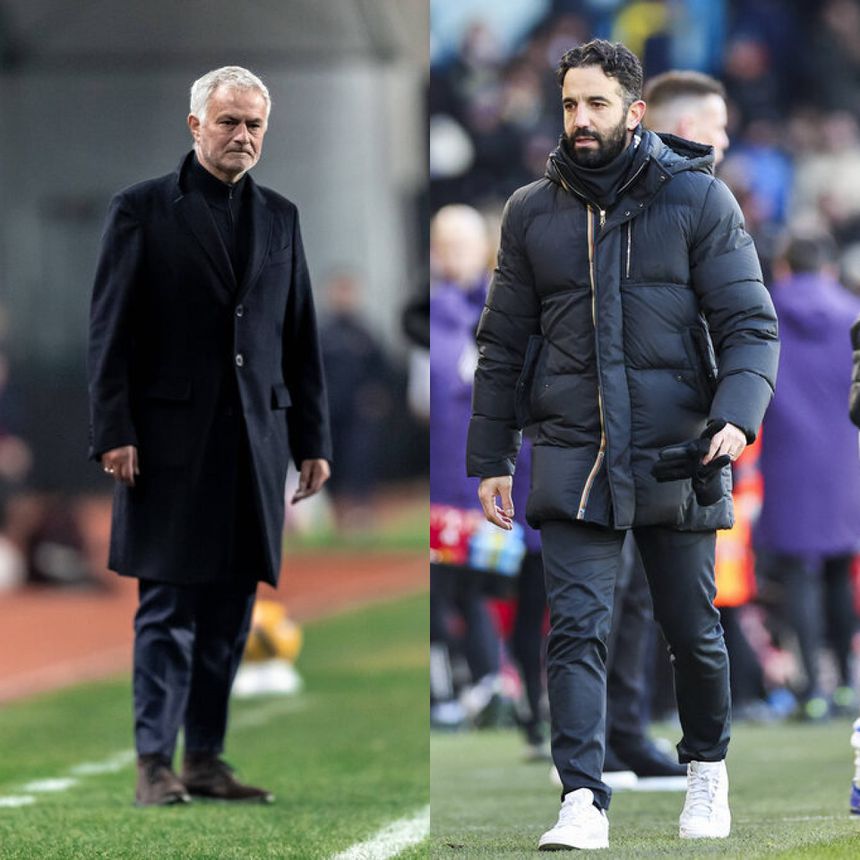José Mourinho e Ruben Amorim