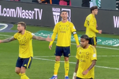 Ronaldo grita com Wesley em derrota do Al Nassr (D.R.)