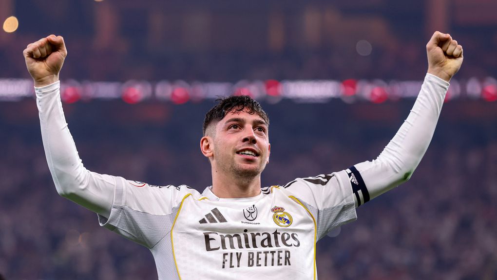 Valverde abriu as contas com um golaço de livre - Foto: Real Madrid