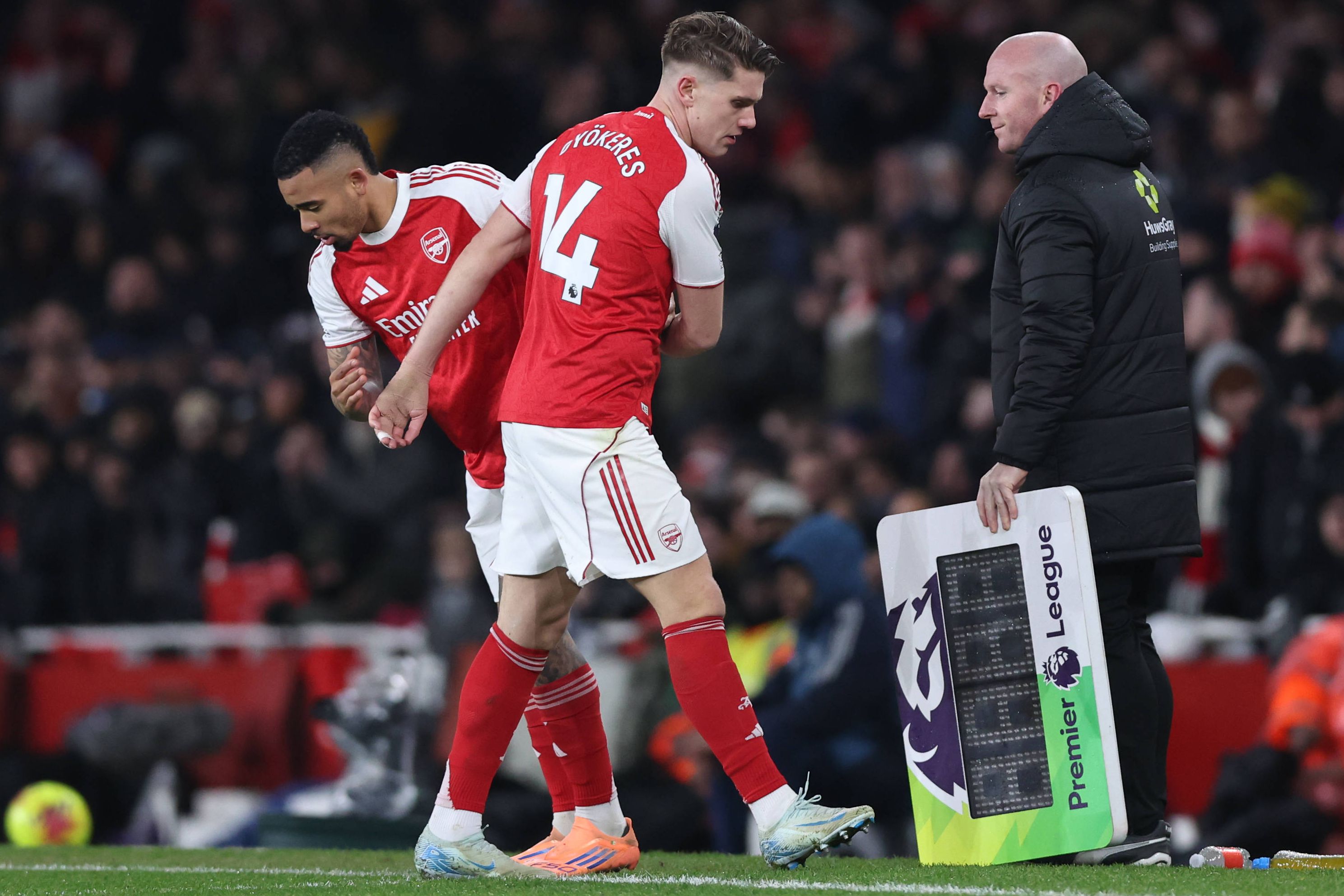 Gyokeres substituído por Gabriel Jesus (IMAGO)