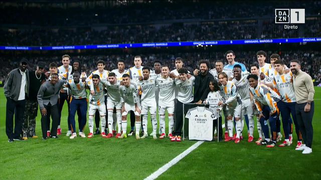 Arrepiante! A homenagem do Real Madrid a Marcelo teve muita emoção