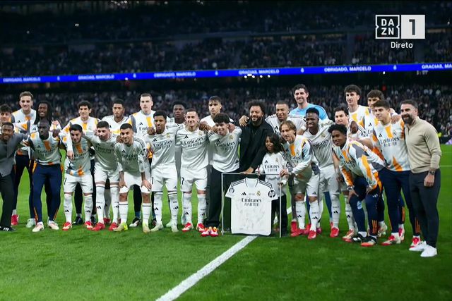 Arrepiante! A homenagem do Real Madrid a Marcelo teve muita emoção