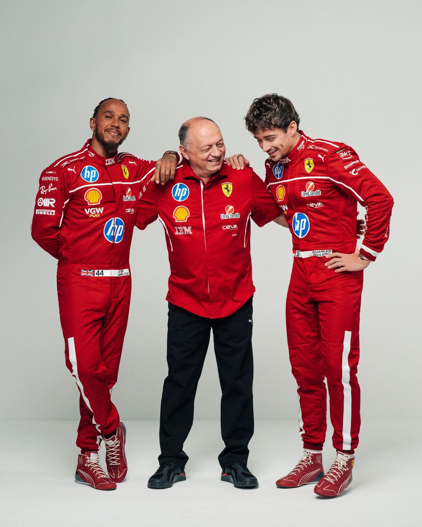 Lewis Hamilton e Charles Leclerc (X/Scuderia Ferrari)
