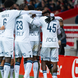 Jogadores do Le Havre a celebrarem o golo de Hassan